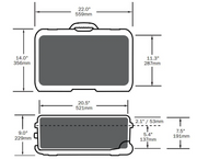 MagStor Drive Transport Case with Wheels, Heavy Duty