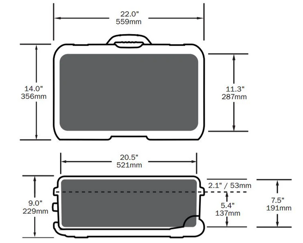 MagStor Drive Transport Case with Wheels, Heavy Duty